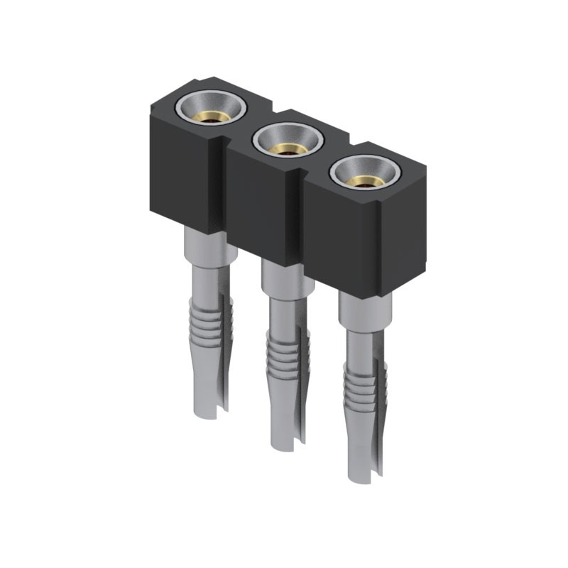 10 pcs : 346-93-103-41-013000 - CONN SOCKET SIP 3POS GOLD