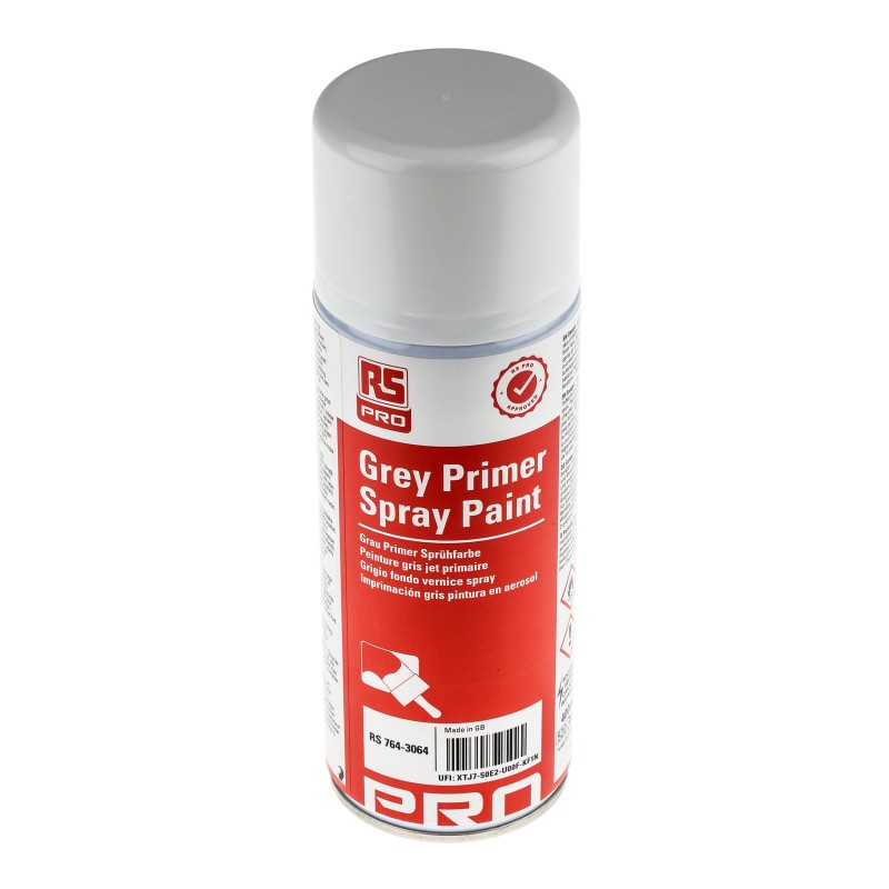 1 pcs - RS PRO 400ml Grey Smooth Primer Paint