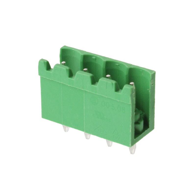 10 pcs : OSTOQ045350 - TERM BLOCK HDR 4POS VERT 5.08MM