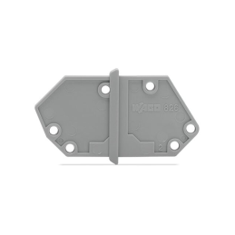 10 pcs : 826-158 - END PLATE SNAP-FIT TYPE 1.5 MM