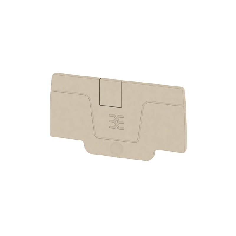 10 pcs : 2051680000 - CONN TERM BLK END PLATE BEIGE