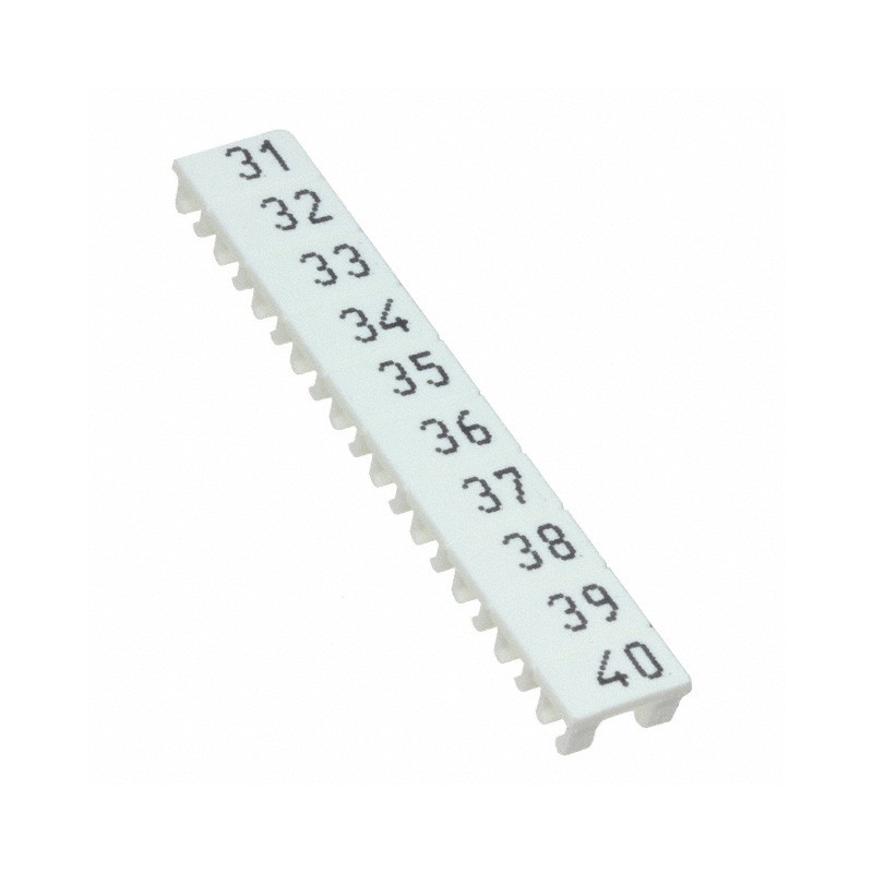10 pcs : XW5Z-S2.5LB-31-40 - TB LABEL 2.5MM MARKING 31-40