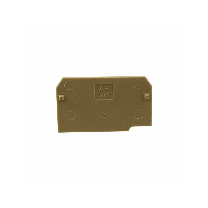 10 pcs : 0211360000 - CONN TERM BLK END PLATE RAIL BG