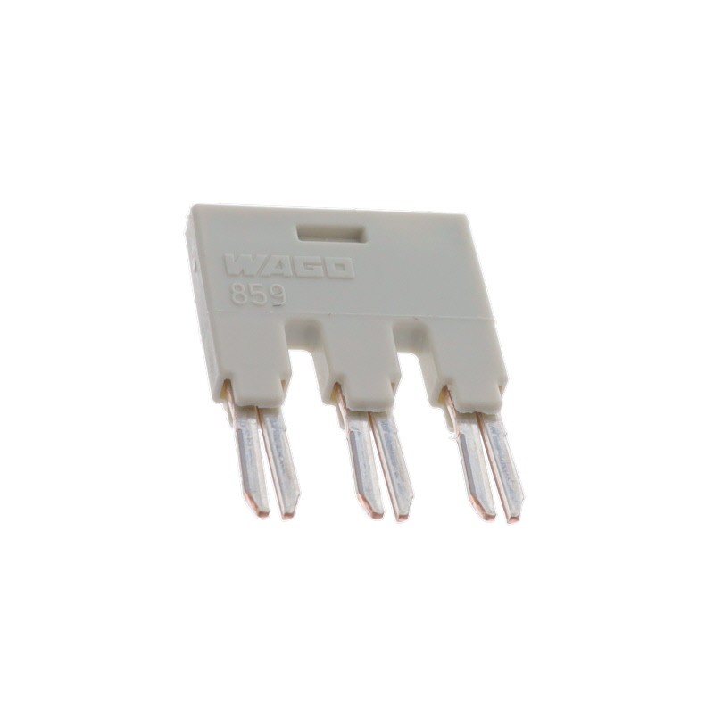 10 pcs : 859-403 - PUSH-IN TYPE JUMPER BAR 3-WAY