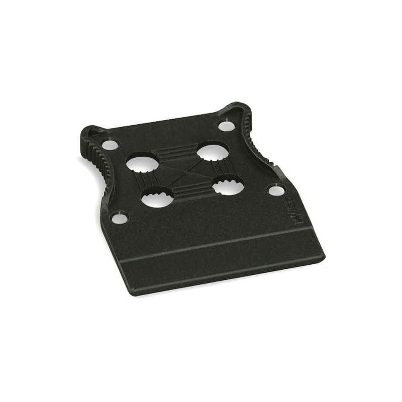 10 pcs : 713-127 - STRAIN RELIEF PLATE BLACK
