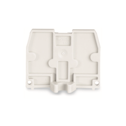 10 pcs : 869-397 - END PLATE WITH FIXING FLANGE M4