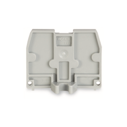 10 pcs : 869-395 - END PLATE WITH FIXING FLANGE M4