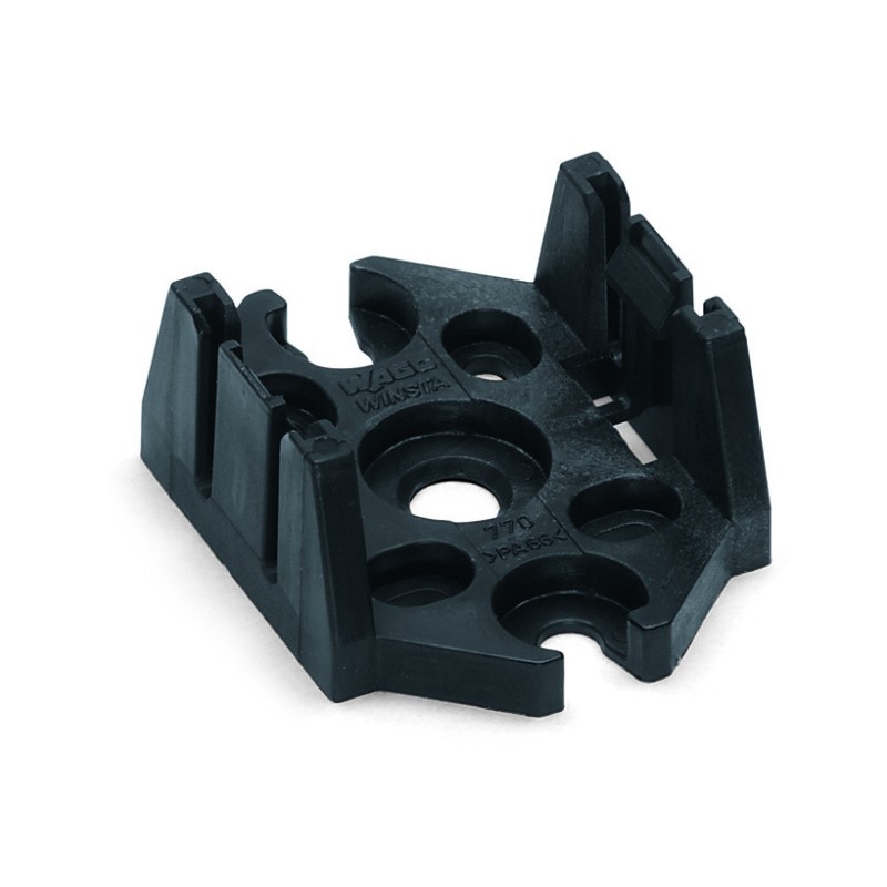 10 pcs : 770-623 - MOUNTING PLATE 3-POLE, BLACK