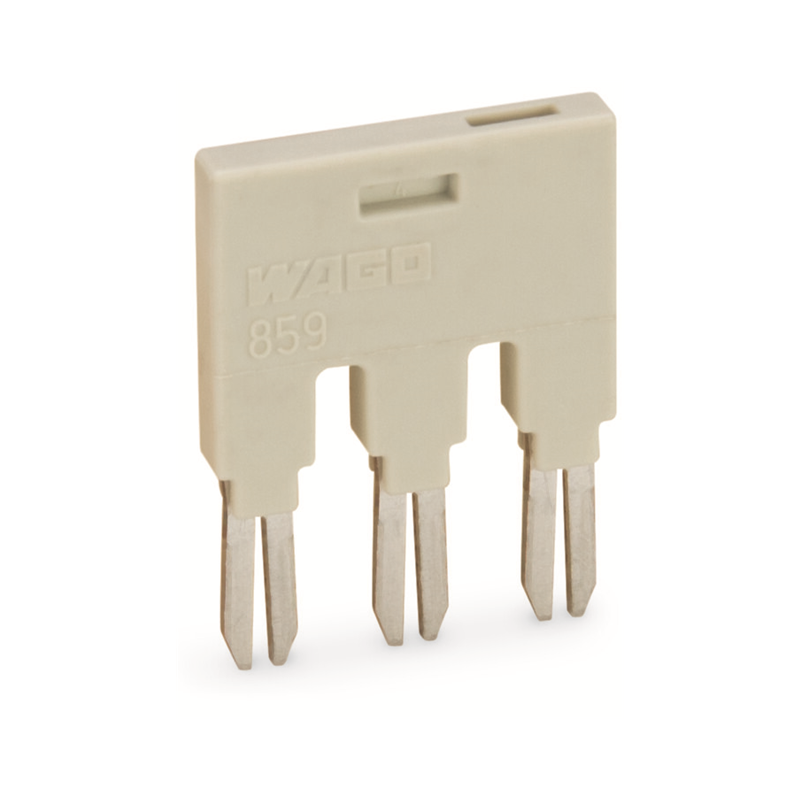 10 pcs : 859-403/000-005 - PUSH-IN TYPE JUMPER BAR 3-WAY