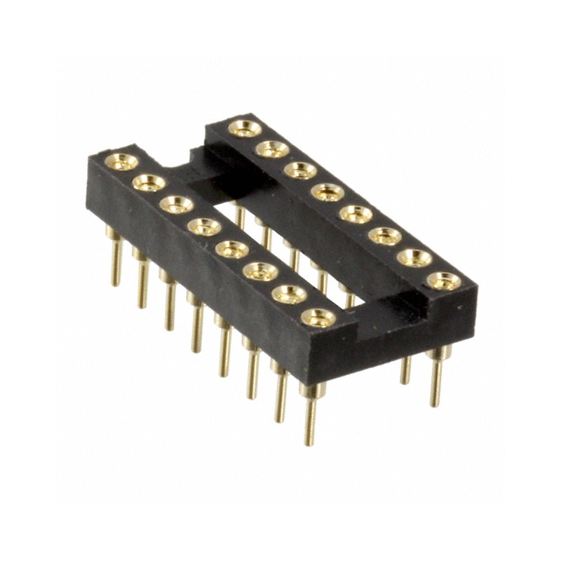 10 pcs : SA163040 - CONN IC DIP SOCKET 16POS GOLD