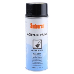 1 pcs - Ambersil 400ml Black Gloss Spray Paint