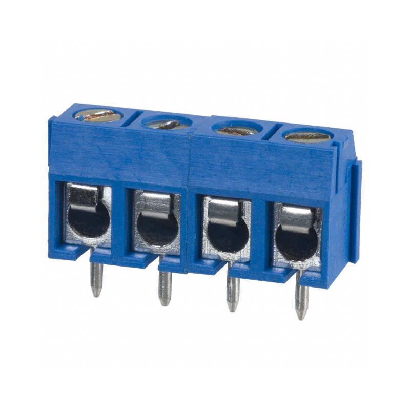 10 pcs : OSTTC042162 - TERM BLK 4P SIDE ENT 5.08MM PCB