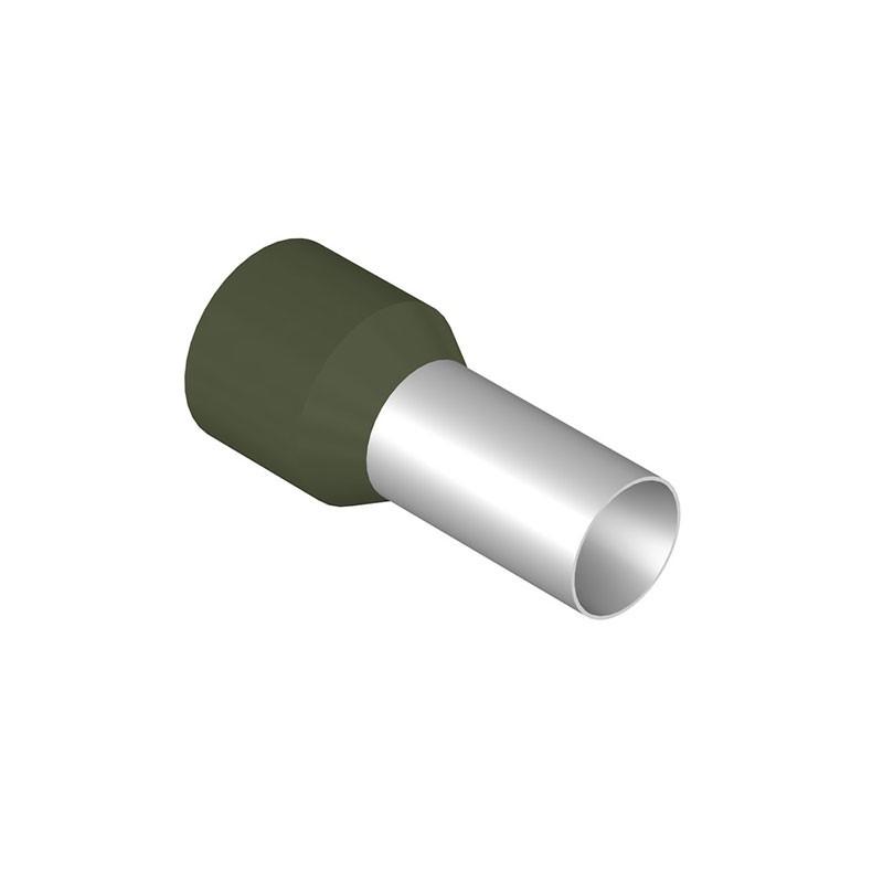 10 pcs : 0444200000 - CONN FERRUL DIN 1AWG OLIVE