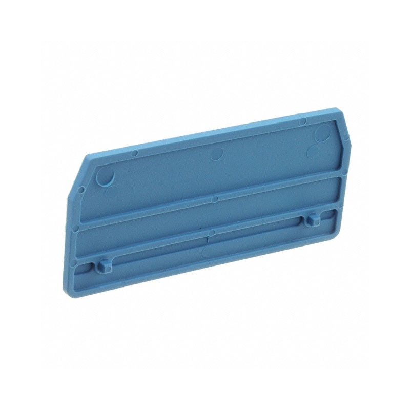 10 pcs : 1608780000 - CONN TERM BLK END PLATE RAIL BLU