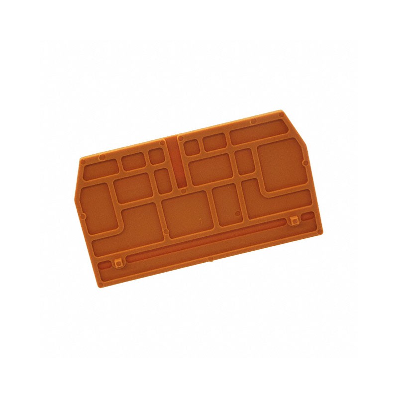 10 pcs : 1608850000 - CONN TERM BLK END PLATE RAIL ORG