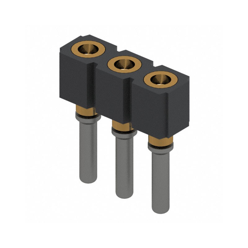 10 pcs : 714-43-103-31-018000 - CONN SOCKET SIP 3POS GOLD