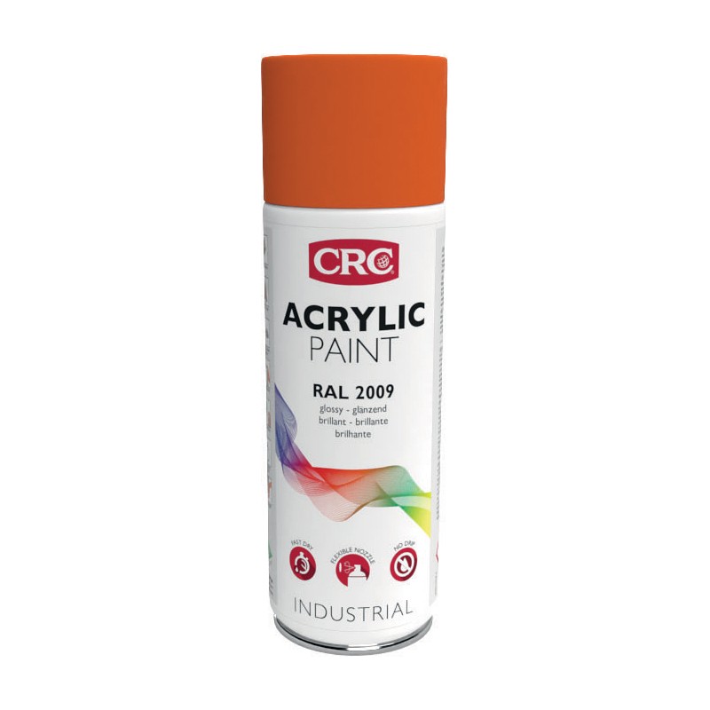 1 pcs - CRC 400ml RAL 2009 Orange Gloss Spray Paint