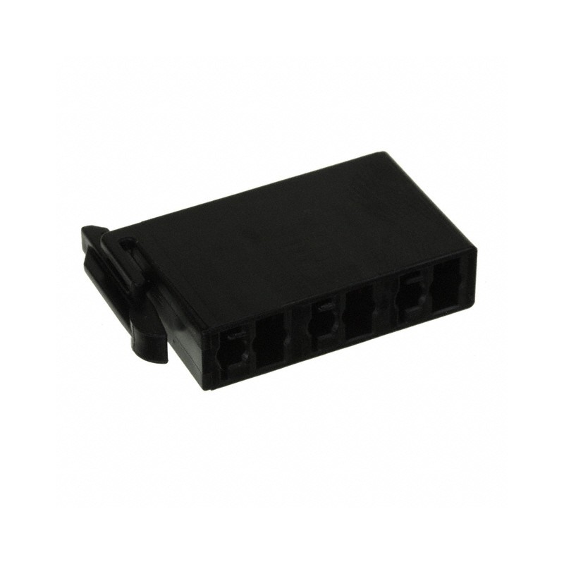 10 pcs : 1-2058299-3 - CONN HSNG RCPT&BLADE 6POS BLACK