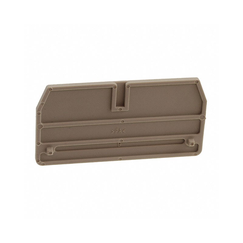 10 pcs : 1608740000 - CONN TERM BLK END PLATE RAIL BG