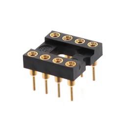 10 pcs : XR2A-0811-N - CONN IC DIP SOCKET 8POS GOLD