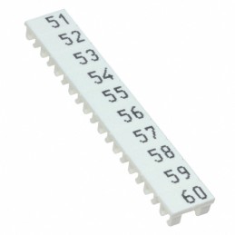 10 pcs : XW5Z-S2.5LB-51-60 - TB LABEL 2.5MM MARKING 51-60