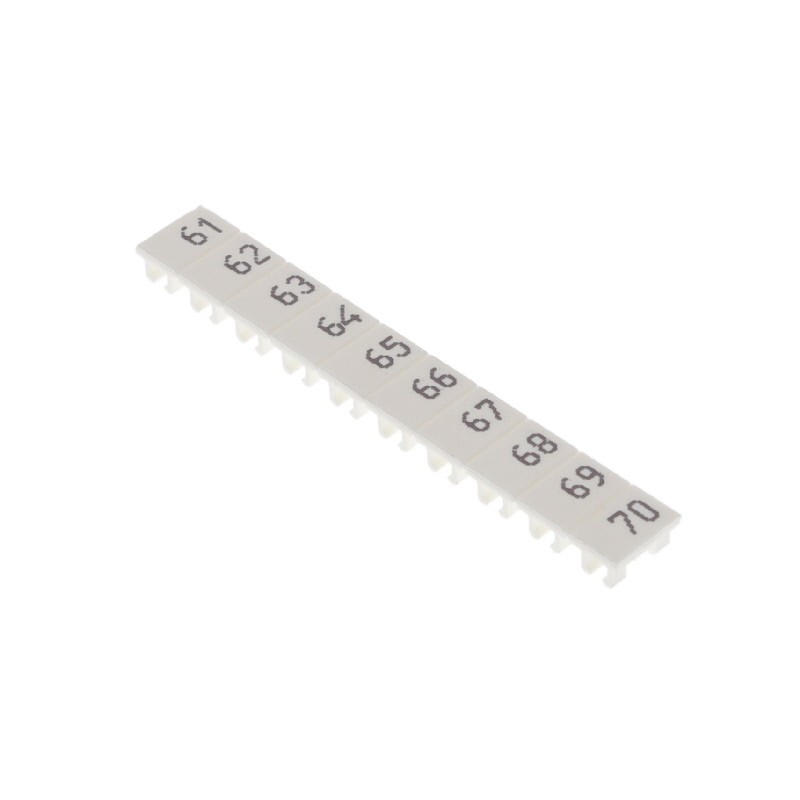 10 pcs : XW5Z-S4.0LB-61-70 - TB LABEL 4MM MARKING 61-70