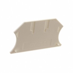 10 pcs : 1050090000 - CONN TERM BLK END PLATE RAIL WHT