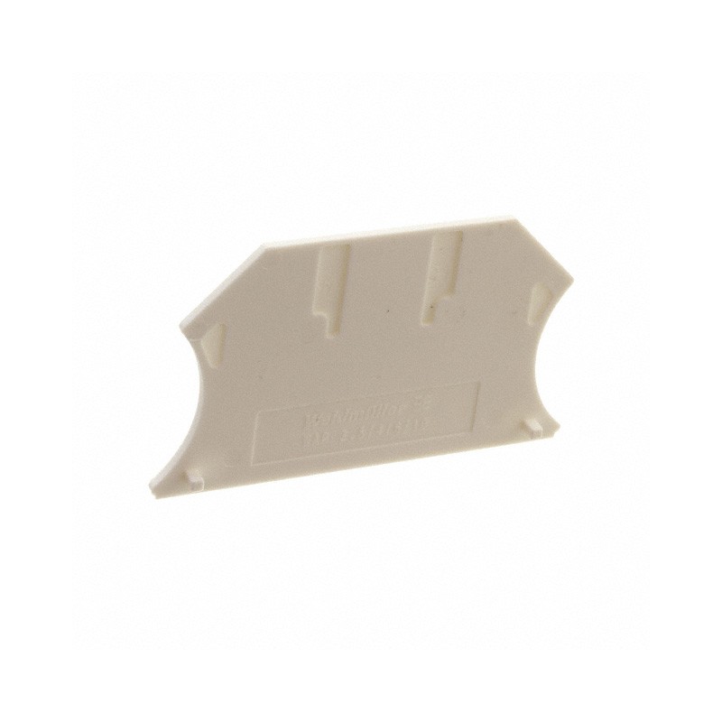 10 pcs : 1050090000 - CONN TERM BLK END PLATE RAIL WHT