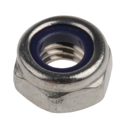1 Bag of 100 - RS PRO, Plain Lock Nut, DIN 985, M6