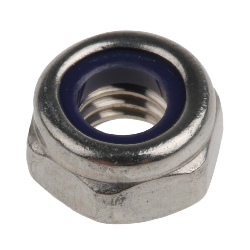 1 Bag of 100 - RS PRO, Plain Lock Nut, DIN 985, M6