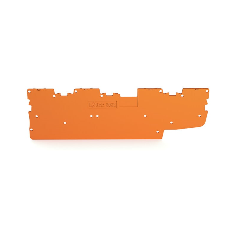 10 pcs : 2022-1892 - END PLATE 1 MM THICK, ORANGE