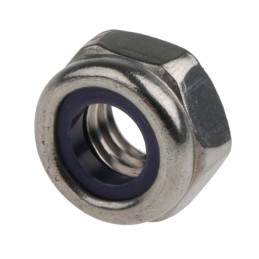 1 Bag of 100 - RS PRO, Plain Lock Nut, DIN 985, M6