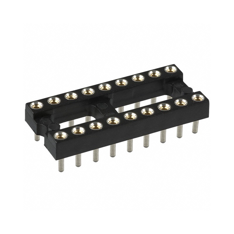 10 pcs : 115-47-318-41-003000 - CONN IC DIP SOCKET 18POS GOLD