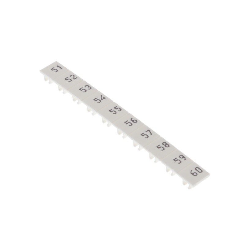 10 pcs : XW5Z-S6.0LB-51-60 - TB LABEL 6MM MARKING 51-60