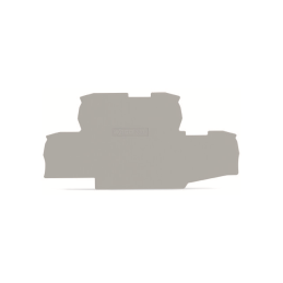 10 pcs : 2002-2791 - END PLATE 0.8 MM THICK GRAY