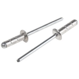 1 Bag of 100 - POP Aluminium Blind Rivet, 4.8mm