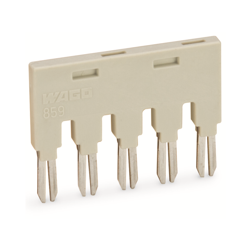 10 pcs : 859-405/000-005 - PUSH-IN TYPE JUMPER BAR 5-WAY