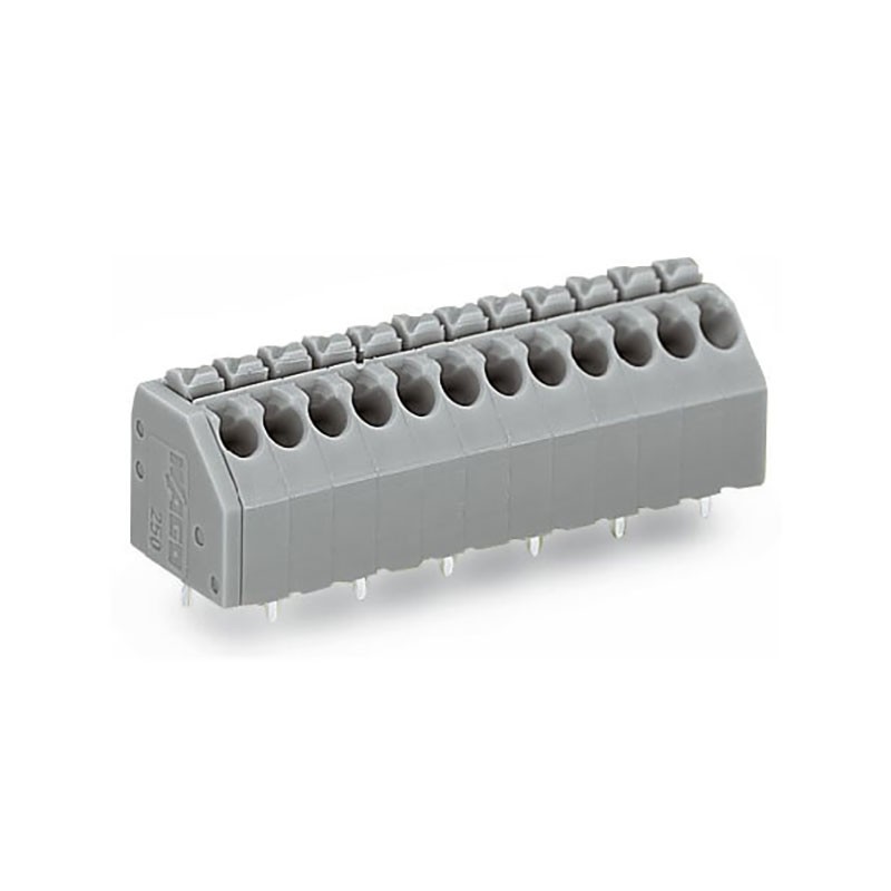 10 pcs : 250-204 - PCB TERMINAL BLOCK PUSH-BUTTON
