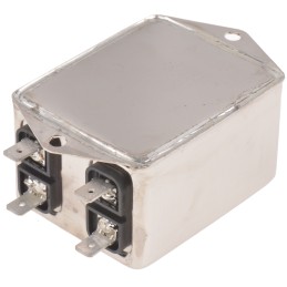 10 pcs - TE Connectivity, Corcom AYO 6A 250 V ac 50/60Hz, Flange Mount RFI Filter, Spade 3 Phase