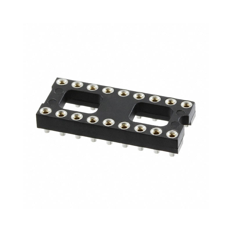 10 pcs : 114-87-318-41-134161 - CONN IC DIP SOCKET 18POS GOLD