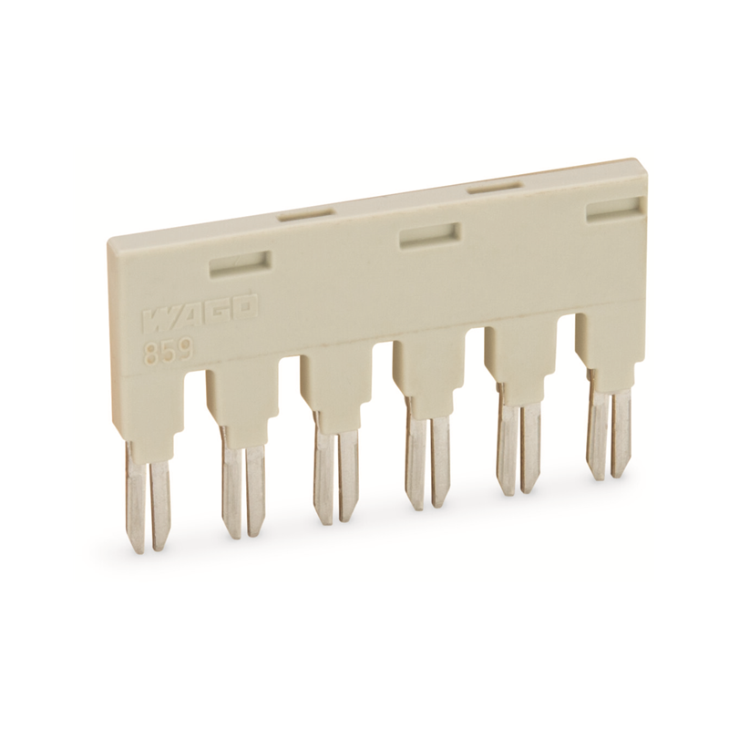 10 pcs : 859-406/000-005 - PUSH-IN TYPE JUMPER BAR 6-WAY