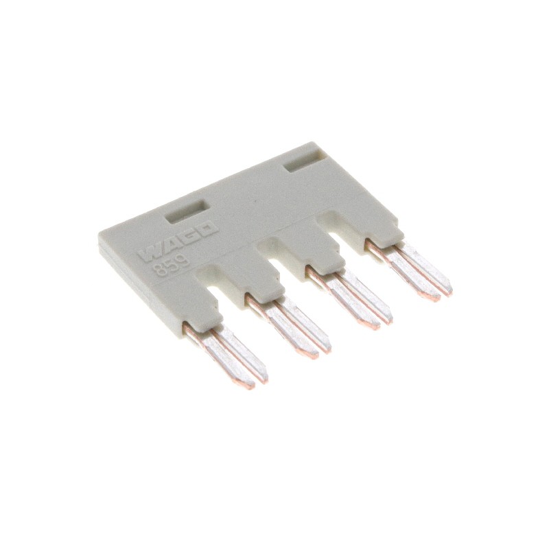 10 pcs : 859-404 - PUSH-IN TYPE JUMPER BAR 4-WAY