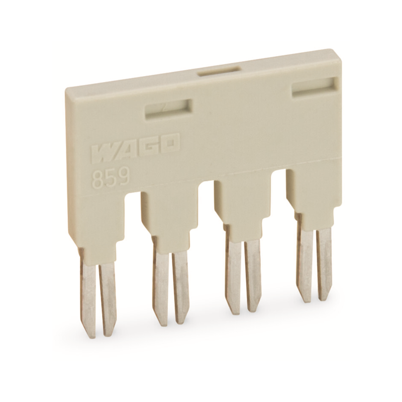 10 pcs : 859-404/000-005 - PUSH-IN TYPE JUMPER BAR 4-WAY