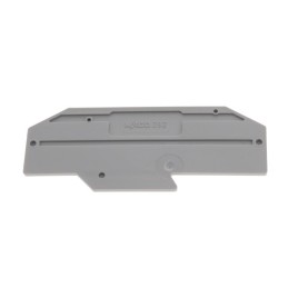 10 pcs : 282-334 - END PLATE 2 MM THICK GRAY