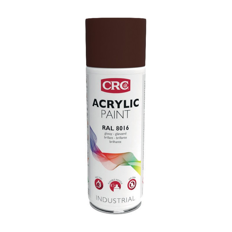 1 pcs - CRC 400ml RAL 8016 Brown Gloss Spray Paint