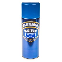 1 pcs - Hammerite 400ml Blue Smooth Spray Paint