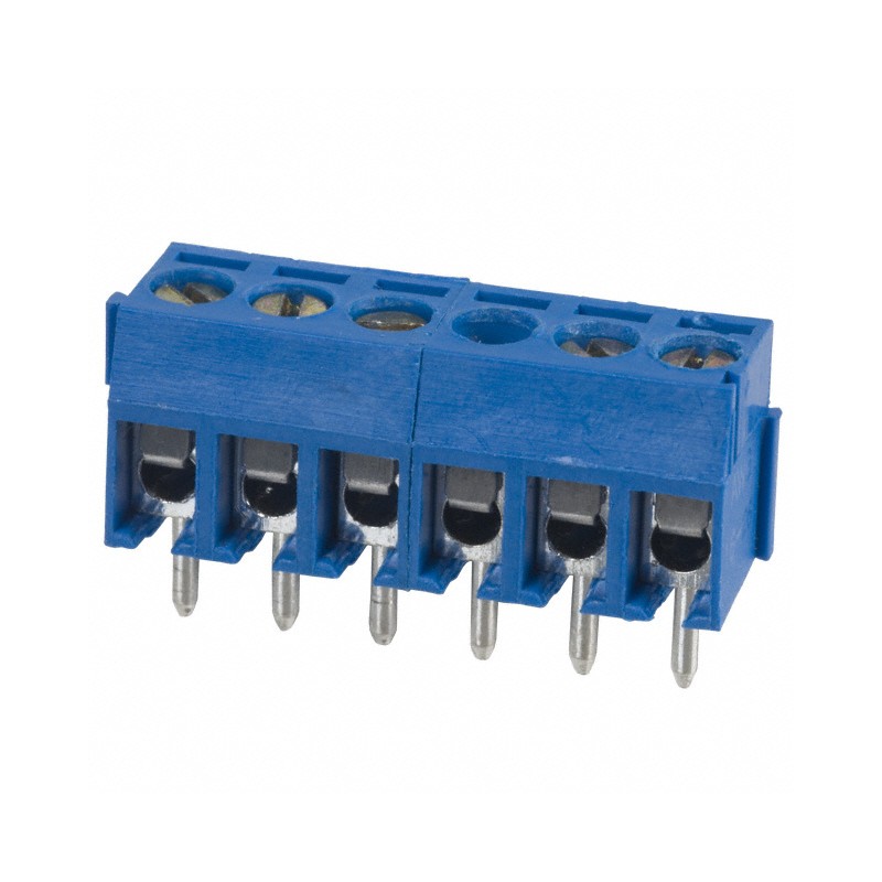 10 pcs : OSTTE060161 - TERM BLK 6POS SIDE ENT 3.5MM PCB