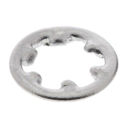 1 Bag of 100 - A2 304 Stainless Steel Internal Tooth Shakeproof Washer, M2.5, DIN 6797J