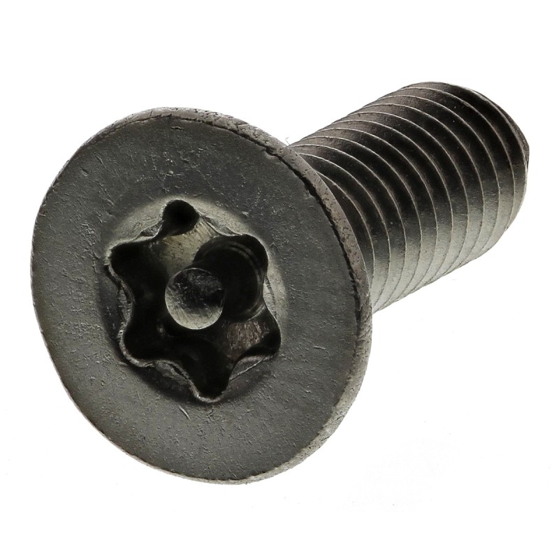 1 Bag of 100 - RS PRO Plain Flat Stainless Steel Tamper Proof Security Screw, M4 x 12mm