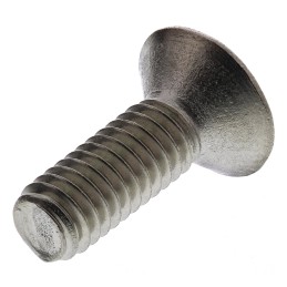 1 Bag of 100 - RS PRO Plain Flat Stainless Steel Tamper Proof Security Screw, M4 x 12mm